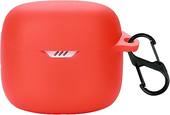 Siliconen hoes, compatibel met JBL TUNE FLEX, ultradun zachte hoes, slank, valbestendig, niet gemakkelijk vuil - Rood