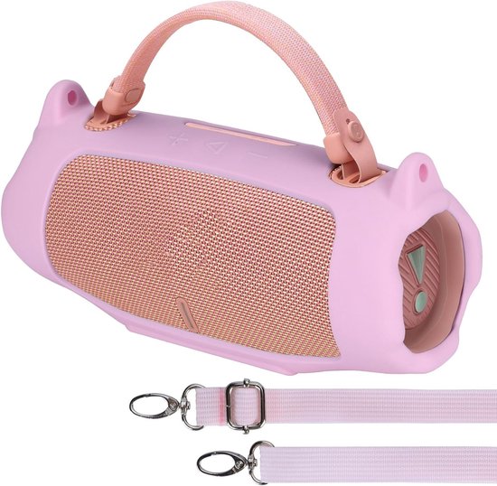 Siliconen Hoes voor Draagbare JBL Charge 6 Luidspreker - Roze, Bescherming, Schokbestendig, Duurzaam van Merkloos