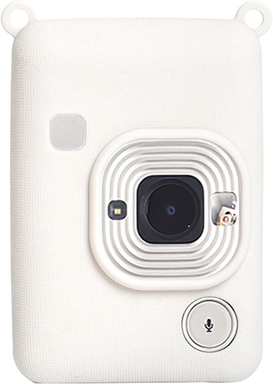 Siliconen hoes voor Mini Liplay Camera - Scratch & Shockproof Cover voor Digitale Camera, Wit