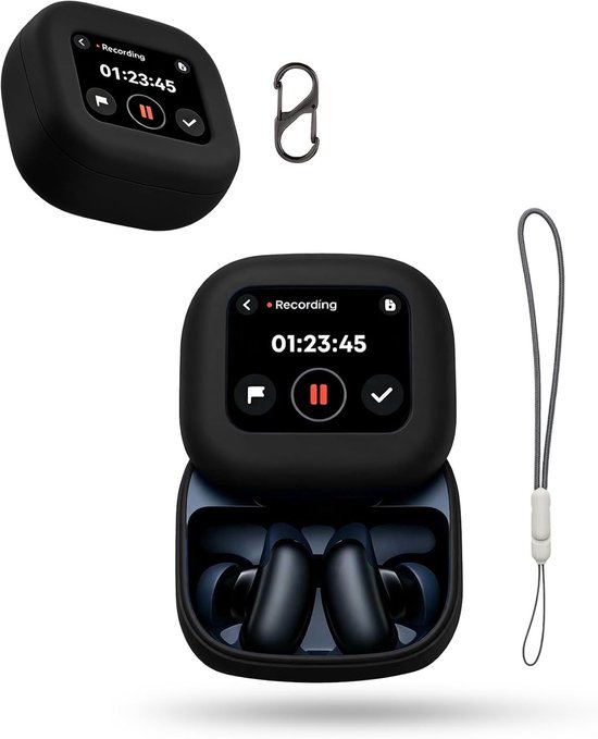 Siliconen hoes voor Soundcore Liberty 5 Pro Max hoofdtelefoon oplaadetui - krasbestendige, valbestendige hoes, zachte, flexibele, schokbestendige schaal voor dagelijks gebruik