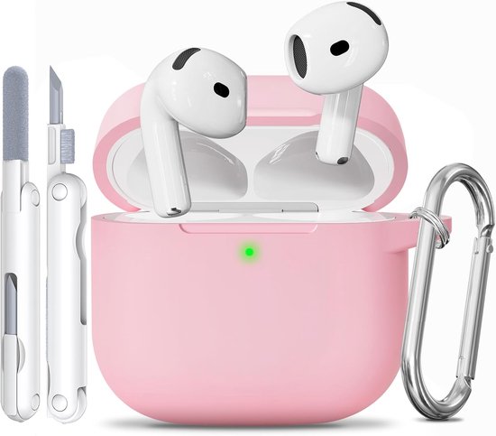 Siliconen voor AirPods 4 Hoes, B1-Light Pink