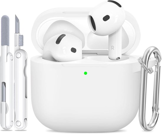 Siliconen voor AirPods 4 Hoes, B3-White