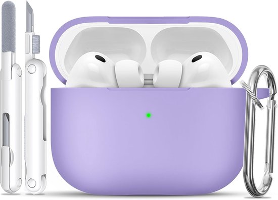Siliconen voor AirPods Pro 3 Hoes, B1-Light Purple