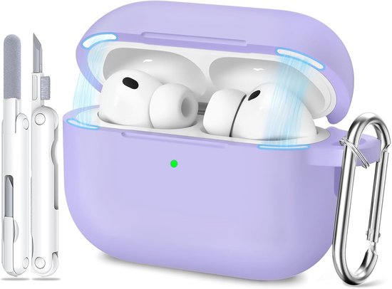 Siliconen voor AirPods Pro 3 Hoes, M-Light Purple