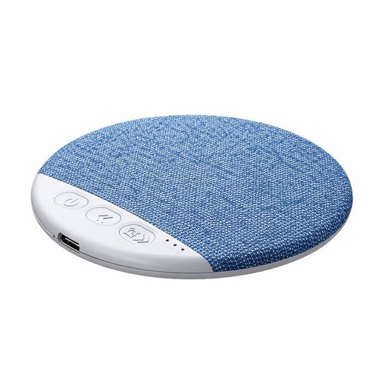 Slaapkussen-speaker – Bluetooth-speaker voor onder het kussen – Witte ruis – Draadloos – Mini-slaaphulpmiddel met beengeleiding – Met rustgevende muziek & slaaptimer – Geschikt voor zijslapers – Blauw