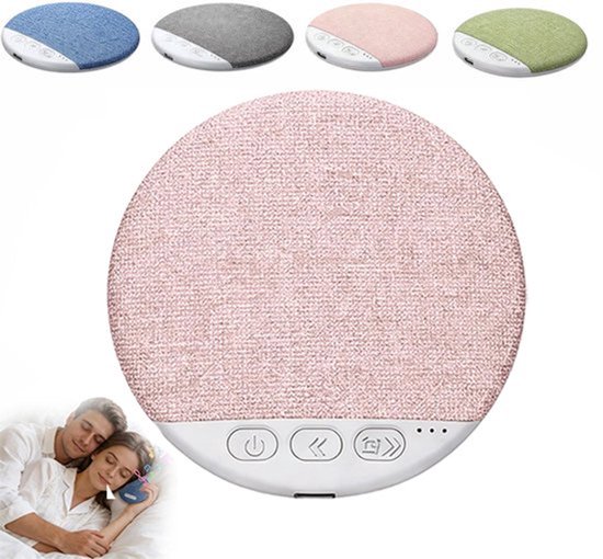 Slaapkussenluidspreker, Bluetooth-luidspreker voor onder het kussen, mini-slaaphulpmiddel met botgeleiding, stereobas, timer voor witte ruis en draadloze slaapondersteuningsfunctie. Roze.