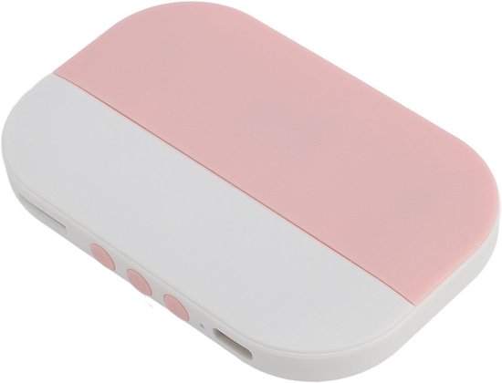 Slaapondersteunende speaker voor onder het kussen, draagbare slaapondersteunende speaker met beengeleiding en stereobas, draagbare Bluetooth-speaker met volumeregeling, geschikt voor zijslapers (roze). van Merkloos