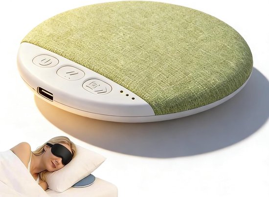 Slaapsprekers - Bluetooth - Ultra Dun (1.1 cm) - Kussen Speaker met Timer - 20-48 uur Accu - Witte Ruis - Voor Beter Slapen - Draadloos - groente van Merkloos