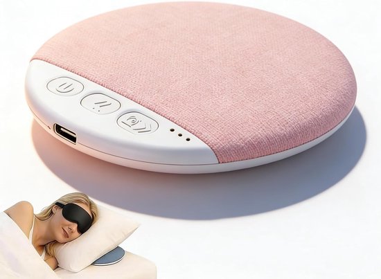 Slaapsprekers - Bluetooth - Ultra Dun (1.1 cm) - Kussen Speaker met Timer - 20-48 uur Accu - Witte Ruis - Voor Beter Slapen - Draadloos - roze van Merkloos