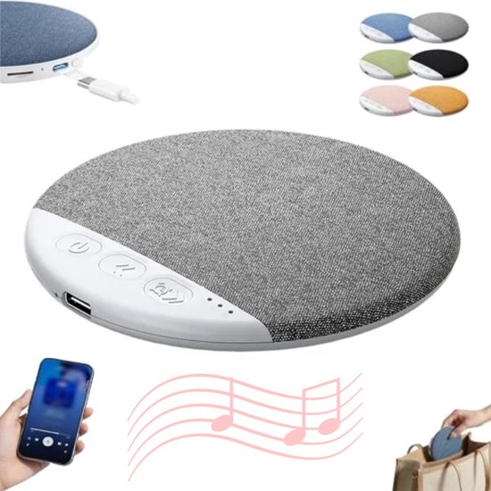 Slaapsprekers - Kussen Luidspreker voor Slapen - Ultradun (0,47 inch) - Geplande afsluiting - Onderkussen Bluetooth Speaker - Botgeleiding Technologie - Witte Ruis - batterijduur - Draadloos - Private Slaap Luidspreker voor Volwassenen & Kinderen van Merkloos