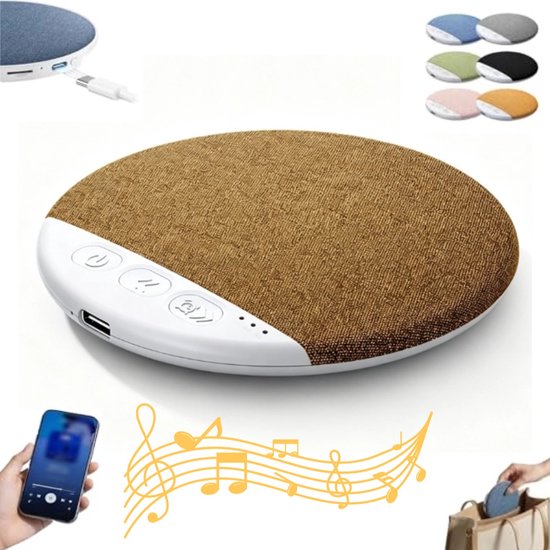 Slaapsprekers - Kussen Luidspreker voor Slapen - Ultradun (0,47 inch) - Geplande afsluiting - Onderkussen Bluetooth Speaker - Botgeleiding Technologie - Witte Ruis - batterijduur - Draadloos - voor Volwassenen & Kinderen - bruin van Merkloos