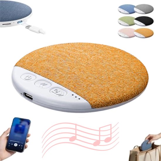 Slaapsprekers - Kussen Luidspreker voor Slapen - Ultradun (0,47 inch) - Geplande afsluiting - Onderkussen Bluetooth Speaker - Botgeleiding Technologie - Witte Ruis - batterijduur - Draadloos - voor Volwassenen & Kinderen - geel van Merkloos