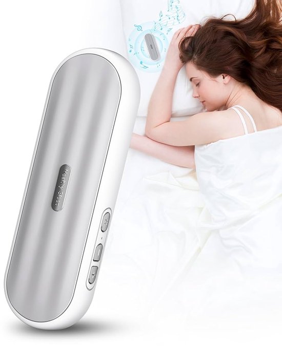 Slaapsprekers met timer - BT 5.1 Onderkussen Bluetooth Speaker - Slaapluidspreker onder kussen - slaapbalk, muziekkoptelefoon - Botgeleiding Technologie - Witte Ruis - Draadloos - voor zijslapers reizen meditatie ontspanning privé luisteren - Wit van Merkloos