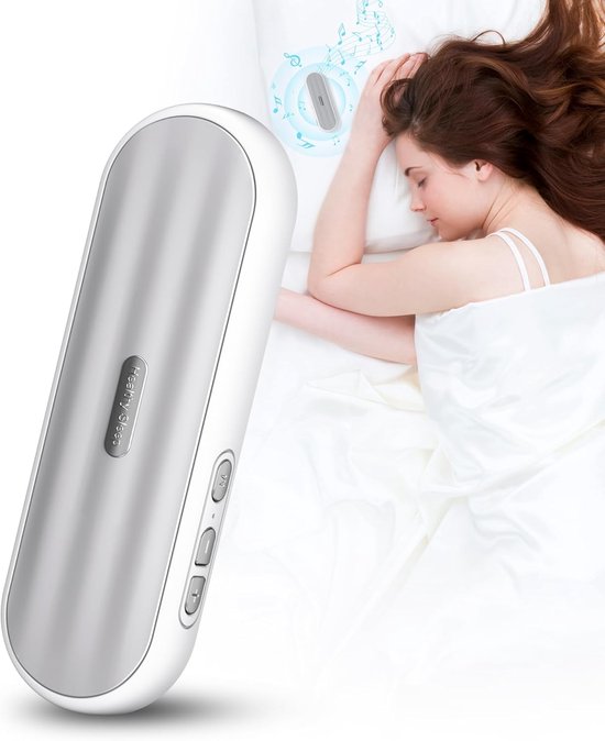 Slaapsprekers - Onderkussen Bluetooth Speaker - Bluetooth-kussenluidspreker - Botgeleiding Technologie - Witte Ruis - Draadloos - Voor een betere nachtrust - Mini Under Pillow Speaker - Wit van Merkloos