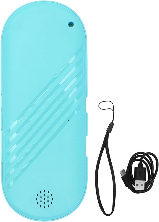 Slaapsprekers - Onderkussen Bluetooth Speaker - Botgeleiding - Ultra Dun - met volumeregeling en timerfunctie - witte ruis voor ontspanning - Blauw - 13.2x5.2cm van Merkloos