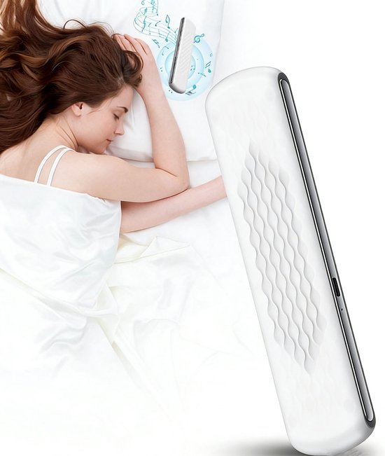 Slaapsprekers - Slaapkussenluidspreker - Onderkussen Bluetooth Speaker - Mini-slaaphulpmiddel - Botgeleiding Technologie - Bluetooth-luidspreker - Witte Ruis - Timer - 20 Uur Speeltijd - Met volumeregeling - Geschikt voor diepe slaap - Wit van Merkloos