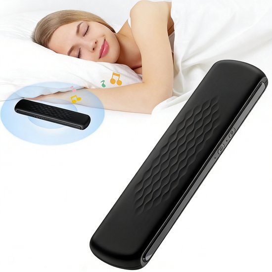 Slaapsprekers - Slaapkussenluidspreker - Onderkussen Bluetooth Speaker - Mini-slaaphulpmiddel - Botgeleiding Technologie - Bluetooth-luidspreker - Witte Ruis - Timer - 20 Uur Speeltijd - Met volumeregeling - Geschikt voor diepe slaap - Zwart van Merkloos