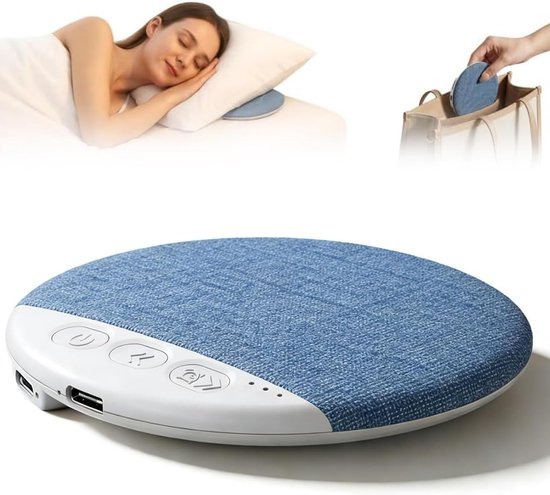 Slaapsprekers - Slaapkussenluidspreker - Onderkussen Bluetooth Speaker - mini-slaaphulpmiddel met botgeleiding - Botgeleiding Technologie - stereobas - Draadloos - timer voor witte ruis en draadloze slaapondersteuningsfunctie - Blauw van Merkloos