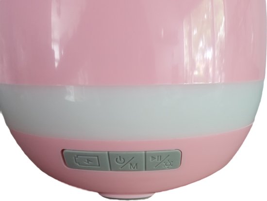 Slimme Muzikale Bloempot - Bluetooth-luidspreker en Pianomodus - 3-in-1 Plantpot - Touch Control met Kleurrijke LED-verlichting - Roze van CoolGift