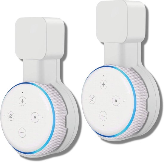 Smart Home Speaker Wandmontage - 2 Stuks - Wit - Ruimtebesparend design - ShopVlot