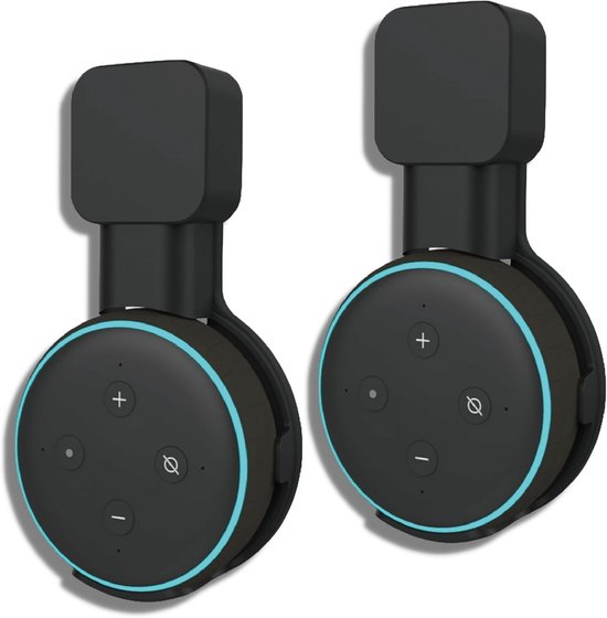 Smart Home Speaker Wandmount - 2 Stuks - Zwart - Handenvrij gebruik - ShopVlot