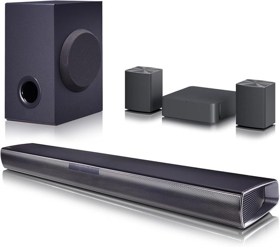 Smart Soundbar - Draadloze Speakerset - Thuisbioscoop Ervaren - 220W Vermogen - 4.1 Kanalen - Zwart