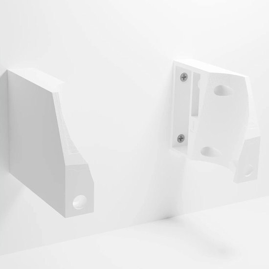 Smart Speaker Houder - Wandmontage Beugel - Netjes Ophangen - Stabiel PETG Materiaal - Wit van Merkloos