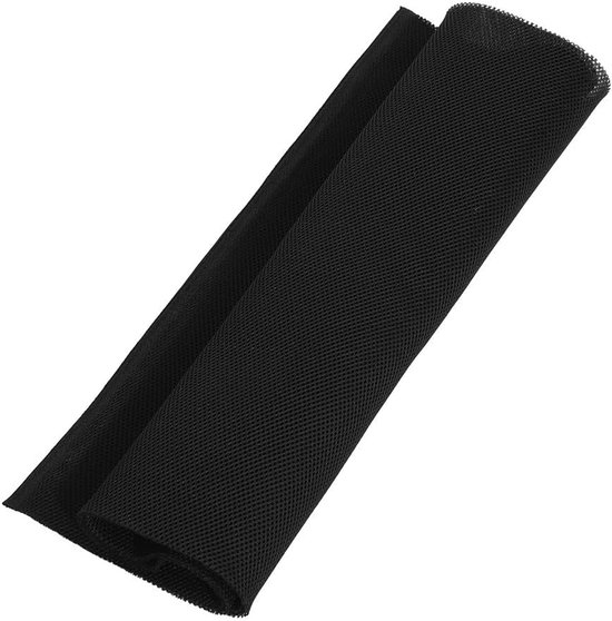 SnelShoppen - 1.7mx 0.5m Speaker Mesh, Speakerdoek Stereo Gille Stof, Stofbestendige Beschermhoes voor Grote Speakers, Podium Speakers, KTV Dozen (Zwa