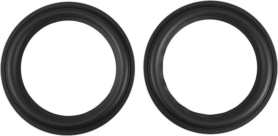 SnelShoppen - 2 Stuks 8 Inch Speaker Rubber Surround Foam Rand Vervangingsonderdelen voor Luidspreker Reparatie - Duurzaam en Flexibel Rubber - Ideaal