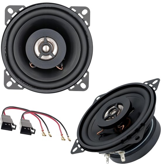 SnelShoppen - 2-weg luidspreker 10 cm, 100 W, compatibel met Renault Clio en TWINGO, perfecte geluidskwaliteit voor auto, muziek, feest en meer