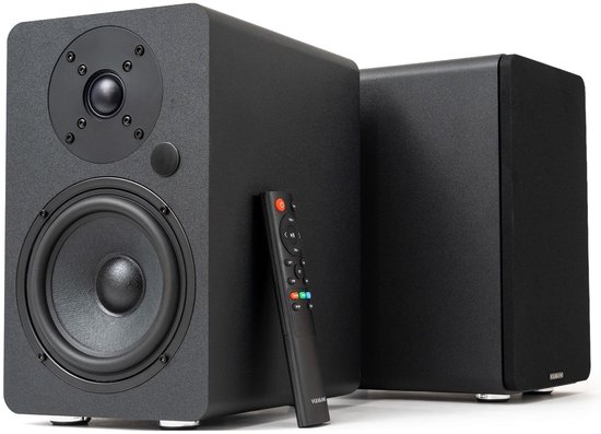SnelShoppen - Actieve Luidsprekers met 5,25" Woofer, Bluetooth 5.0, HDMI ARC, Optisch, RCA, USB, Subwoofer-uitgang - Elegante Zwarte TV-Luidsprekers v