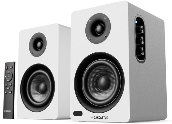 SnelShoppen - Bluetooth 5.4 Boekenplankspeakers 60W - Hifi TV Luidsprekers met HDMI ARC - Desktop PC Luidsprekers voor Gaming met Afstandsbediening (W