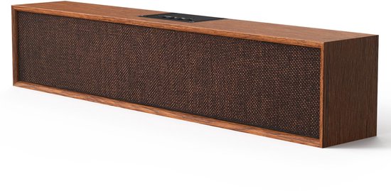 SnelShoppen - Bluetooth soundbar van hout voor pc, draadloos geluidssysteem met krachtige audio, compact design, ideaal voor gaming, films, muziek en