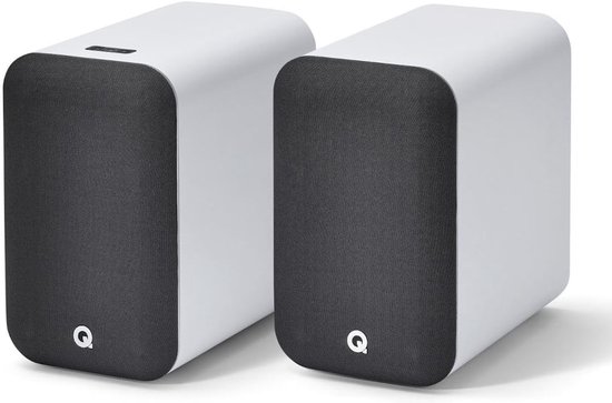SnelShoppen - Draadloze Bluetooth HD Muzieksysteem Luidsprekers - Actieve Stereo Speakers - 22mm Tweeter - 125mm Mid/Bas Driver - Wit - Perfect voor F