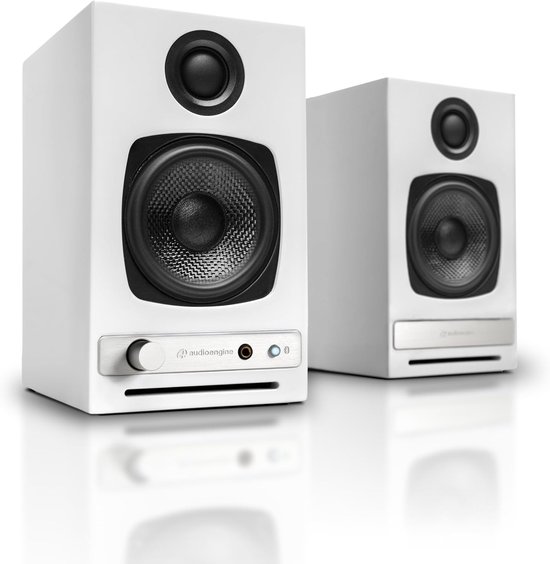 SnelShoppen - Draadloze Bluetooth Speakers - 60W Powered Computer Speakers voor Desktop Monitor en Home Muzieksysteem - aptX HD, AUX, USB, RCA, 24-bit