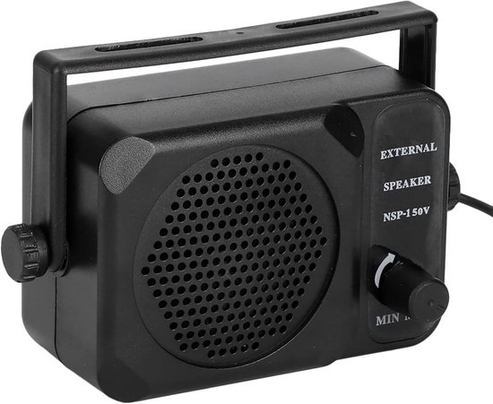 SnelShoppen - Draagbare Cb Speaker - Externe Mini Speaker voor Auto, Hoogwaardige Geluidskwaliteit, Compact en Lichtgewicht, Ideaal voor Radio-ontvang