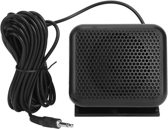 SnelShoppen - Draagbare Externe Luidspreker Compact Voor Auto Radio, Mobiele Setups, VHF Systemen, Stevige Materialen, Plug & Play, Ideaal Voor Beperk