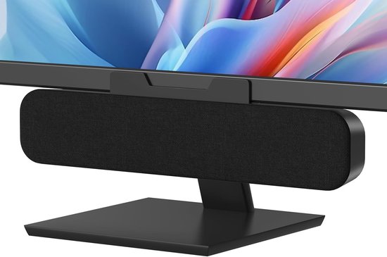 SnelShoppen - Draagbare USB Luidspreker voor PC, Mini Soundbar met Volumeregeling en Mute-functie, Ideaal voor Notebook, Laptop en Desktop (Zwart)