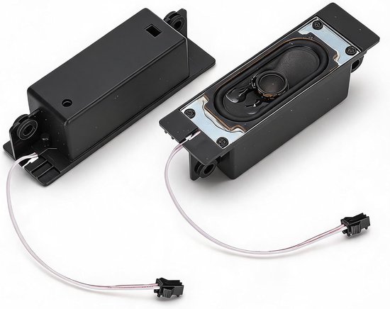 SnelShoppen - Full Frequency Luidspreker, 8 Ohm 10W Vervangende Luidspreker voor LCD TV, Duidelijk Geluid, Geweldig Basgeluid, Zwart, Ideaal voor TV e