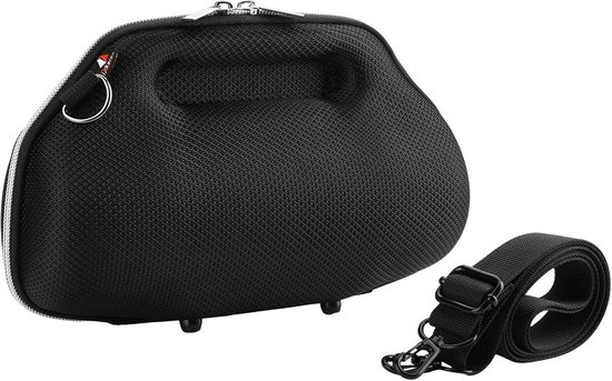 SnelShoppen - Hard Travel Bag Draagtas voor JBL Charge 6/5/4 Draagbare Speaker, EVA Beschermende Tas met Schouderband en 4 Rubber Voeten, Zwart
