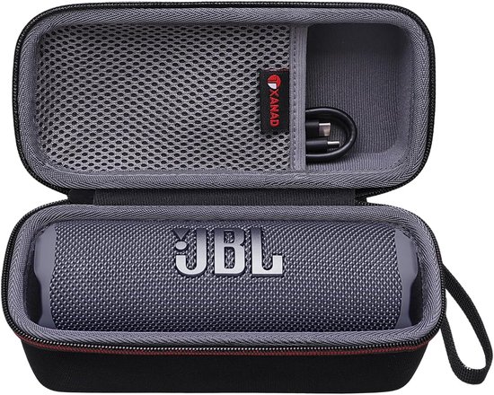 SnelShoppen - Harde Beschermhoes voor Bluetooth Speakers - Compatibel met Draagbare Speakers - Grijs - Voor JBL Flip 7/6, Grip, Tuner 2/3 en Essential
