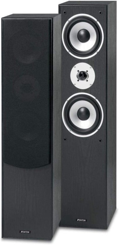 SnelShoppen - HiFi Vloerspeakers Set 500W - Passieve 3-Weg Speakers met 2x 6.5" Woofer en 1" Tweeter - Floorstanding Luidsprekers voor Stereo, Thuisbi