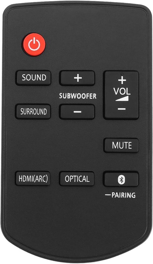 SnelShoppen - Home Theater TV Soundbar Afstandsbediening N2QAYC000115 voor Panasonic SC-HTB488, SC-HTB498, SC-HTB688, Sensitieve Knoppen, Duidelijke W