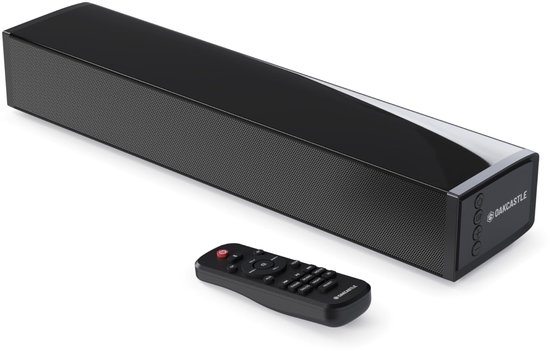 SnelShoppen - OAKCASTLE SB40 Soundbar voor TV | 60W Bluetooth Mini-Soundbar | 2.0 TV-Luidspreker met HDMI ARC en AUX | Inclusief Muurbeugel en Afstand