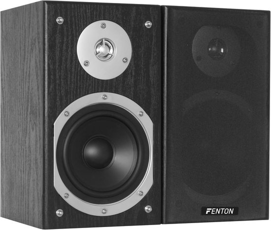 SnelShoppen - Passieve HiFi Boekenplank Speakers Set 140W - 5" Woofer & 1" Tweeter - Ideaal voor PC, Woonkamer, Thuisbioscoop, Studio - Zwart