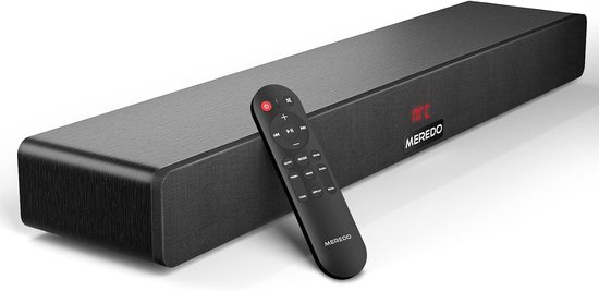 SnelShoppen - Premium 2.1 Soundbar met Ingebouwde Subwoofer, 150W, Houten Geluidsysteem met ARC Kabel, Optische & AUX Aansluiting, Bluetooth, 5 EQ Mod