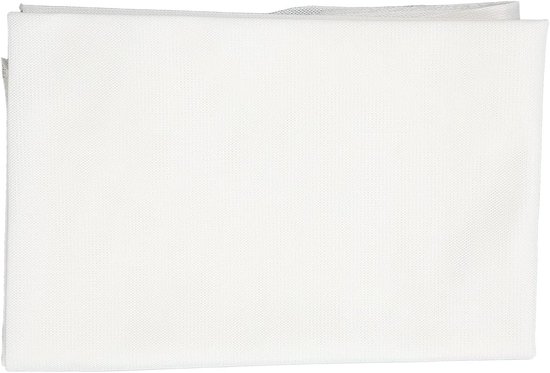 SnelShoppen - Speaker Mesh Cloth 140 x 91cm, Waterdichte en Stofdichte Beschermdoek voor Stereo Audio Speakers, Wit, Ideaal voor Thuisgebruik en Feest