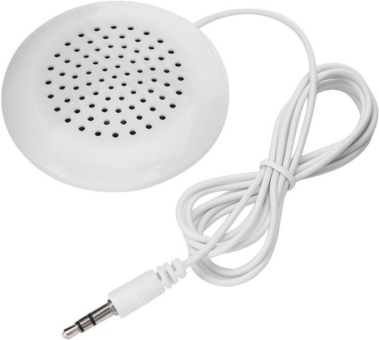 SnelShoppen - Stereo Outdoor Speaker 3.5 mm, Draagbare Speakers voor MP3, MP4, Android, CD Speler - Wit, Ideaal voor Slaap, Camping en Feesten