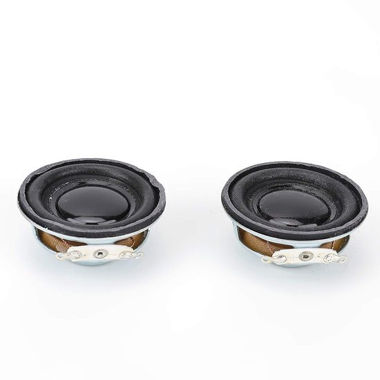 SnelShoppen - Stereo Speakers 2x3W 4 Ohm - Complete Speaker Set voor Mini Versterkers - Robuuste Metaalbehuizing - Ideaal voor Thuis Geluid en Muziekw