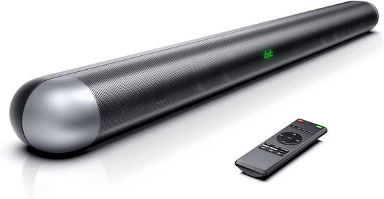 SnelShoppen - TV Sound Bar 120W Dolby Soundbar 2.0 Kanalen, Bluetooth 5.0 Luidspreker met HDMI ARC, AUX, USB, 4K TV-ondersteuning - Zwart